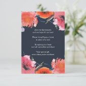 Carte D'accompagnement Demande de carnet de Baby showers d'aquarelle mari (Debout devant)