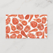 Carte D'accompagnement Demande de carnet de Baby showers d'automne Citrou (Dos)