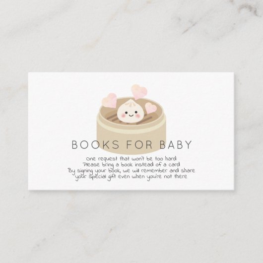 Carte D'accompagnement Demande de carnet de Baby showers de dépôt (Devant)