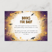 Carte D'accompagnement Demande de carnet de Baby showers d'Halloween (Devant)