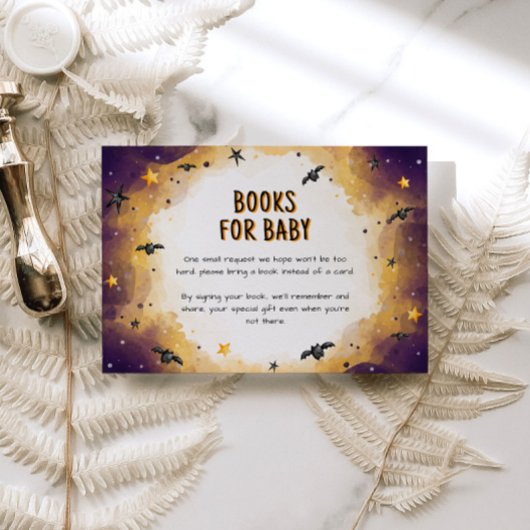 Carte D'accompagnement Demande de carnet de Baby showers d'Halloween