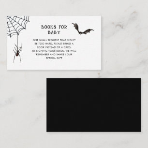 Carte D'accompagnement Demande de carnet de Baby showers d'Halloween
