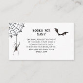 Carte D'accompagnement Demande de carnet de Baby showers d'Halloween (Devant)
