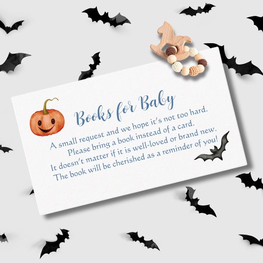 Carte D'accompagnement Demande de carnet de Baby showers Halloween Cute