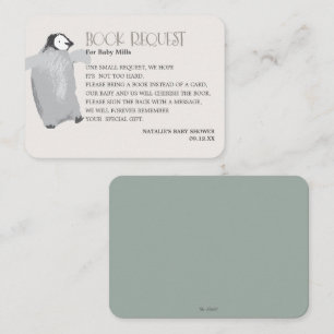 Carte D'accompagnement Demande de carnet de Baby showers neutres de Mama 