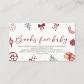 Carte D'accompagnement Demande de carnet de Baby showers père Noël (Devant)