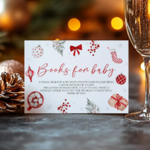 Carte D'accompagnement Demande de carnet de Baby showers père Noël