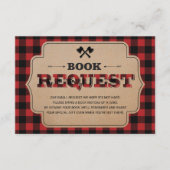 Carte D'accompagnement Demande de carnet de Baby showers Plaid de bison d (Devant)