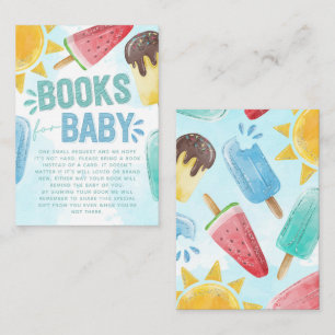 Carte D'accompagnement Demande de carnet de Baby showers Popsicle