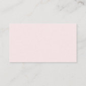 Carte D'accompagnement Demande de carnet de Baby showers rose Aquarelle S (Dos)