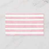 Carte D'accompagnement Demande de carnet de Baby showers rose Éléphant In (Dos)