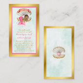 Carte D'accompagnement Demande de carnet de sirène Shell African American (Devant / Derrière)