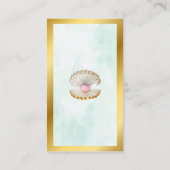 Carte D'accompagnement Demande de carnet de sirènes Perles d'or de coquil (Dos)
