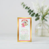 Carte D'accompagnement Demande de carnet de sirènes Perles d'or de coquil (Debout devant)