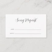 Carte D'accompagnement Demande de chanson de calligraphie élégante (Devant)