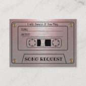 Carte D'accompagnement Demande de chanson de mariage en cassette Insert m (Devant)