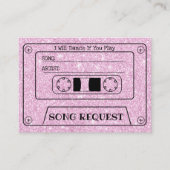 Carte D'accompagnement Demande de chanson de mariage Moderne Insertion de (Devant)