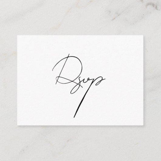 Carte D'accompagnement Demande de chanson moderne QR Code RSVP (Dos)