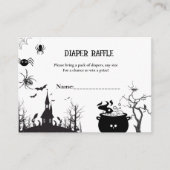 Carte D'accompagnement Demande de couche de jeu de baby shower Halloween (Devant)