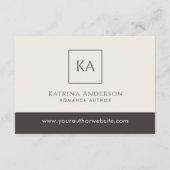 Carte D'accompagnement Demande de critique de livre avec code QR de l'aut (Dos)