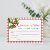 Carte D'accompagnement Demande de Fête des mariées Festive Voeux & Consei (Debout devant)