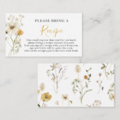 Carte D'accompagnement Demande de Fête des mariées fleur sauvage de la re (Devant / Derrière)