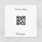 Carte D'accompagnement Demande de fonds de voyage Code Qr Cadeau de voyag (Dos)