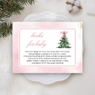 Carte D'accompagnement Demande de livre Baby It's Cold Outside Pink Bow