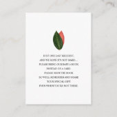 Carte D'accompagnement Demande de livre Boho Giraffe Maman + Bébé (Dos)