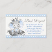 Carte D'accompagnement Demande de livre Boy Elephant Prince (Devant)