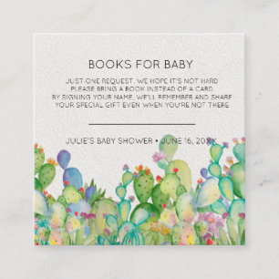 Carte D'accompagnement Demande de livre Carton d'invitation Baby Shower