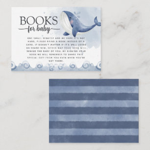 Carte D'accompagnement Demande de livre de baleine pour Baby Insert Card