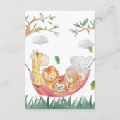 Carte D'accompagnement Demande de livre de bois drôle et mignon (Dos)