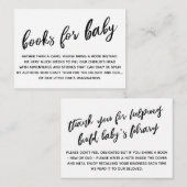 Carte D'accompagnement Demande de livre d'écriture simple et moderne (Devant / Derrière)