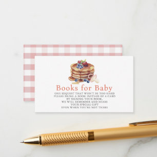 Carte D'accompagnement Demande de livre Fille Rose Crêpes & Tétines