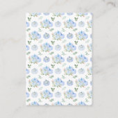 Carte D'accompagnement Demande de livre Floral Citrouille Bleu (Dos)