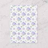 Carte D'accompagnement Demande de livre Floral Citrouille violet (Dos)