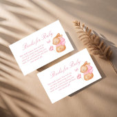 Carte D'accompagnement Demande de livre pour baby shower avec lapin et no