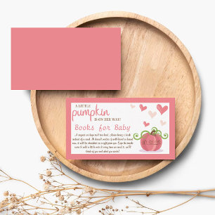 Carte D'accompagnement Demande de livre pour Baby Shower Cute Little Pump