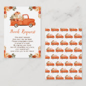 Carte D'accompagnement Demande de livre pour bébé camion de citrouille fl (Devant / Derrière)