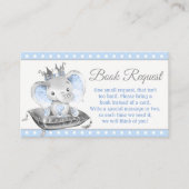 Carte D'accompagnement Demande de livre pour le prince éléphant garçon (Devant)