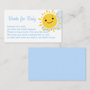 Carte D'accompagnement Demande de livre "UN PETIT RAYON DE SOLEIL"
