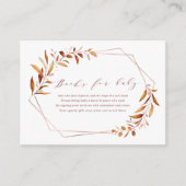 Carte D'accompagnement Demande de livres géométriques modernes Fall Green (Devant)