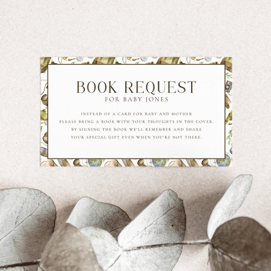 Carte D'accompagnement Demande de livres Little Explorer pour bébé