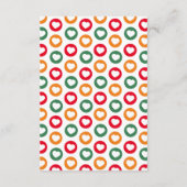 Carte D'accompagnement Demande de niveau de couleur de distance sociale m (Dos)