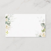 Carte D'accompagnement Demande de recette de Baby Shower avec verdure et (Dos)