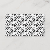 Carte D'accompagnement Demande de recette de Baby Shower Élégant Minimali (Dos)