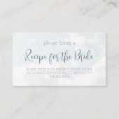 Carte D'accompagnement Demande de recette de douche de mariage moderne et (Devant)
