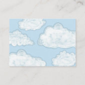 Carte D'accompagnement Demande de recette de douche de mariée Cloud moder (Dos)