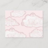 Carte D'accompagnement Demande de recette de douche de mariée Cloud moder (Dos)